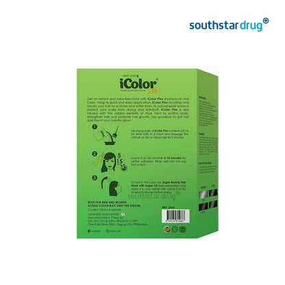 IColor Shampoo-In Hair Color Black 25ml - 6s - Southstar Drug