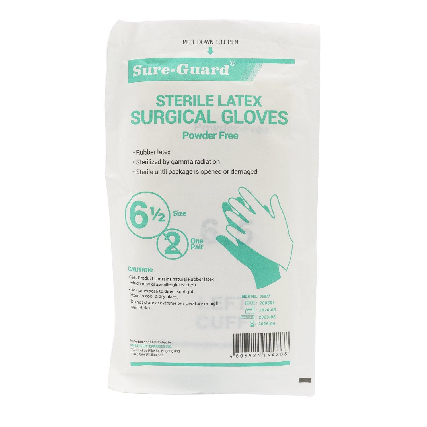 Sure-Guard Sterile Latex Surgical Gloves 1 pair - Southstar Drug