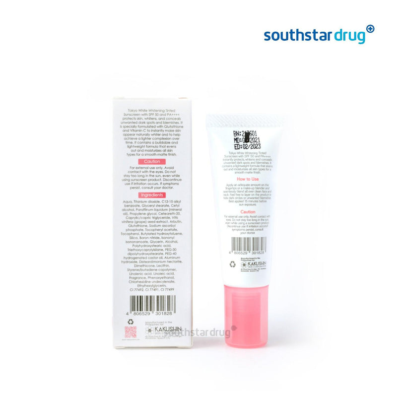 Tokyo White Whitening Tinted Sunscreen 10ml - Southstar Drug