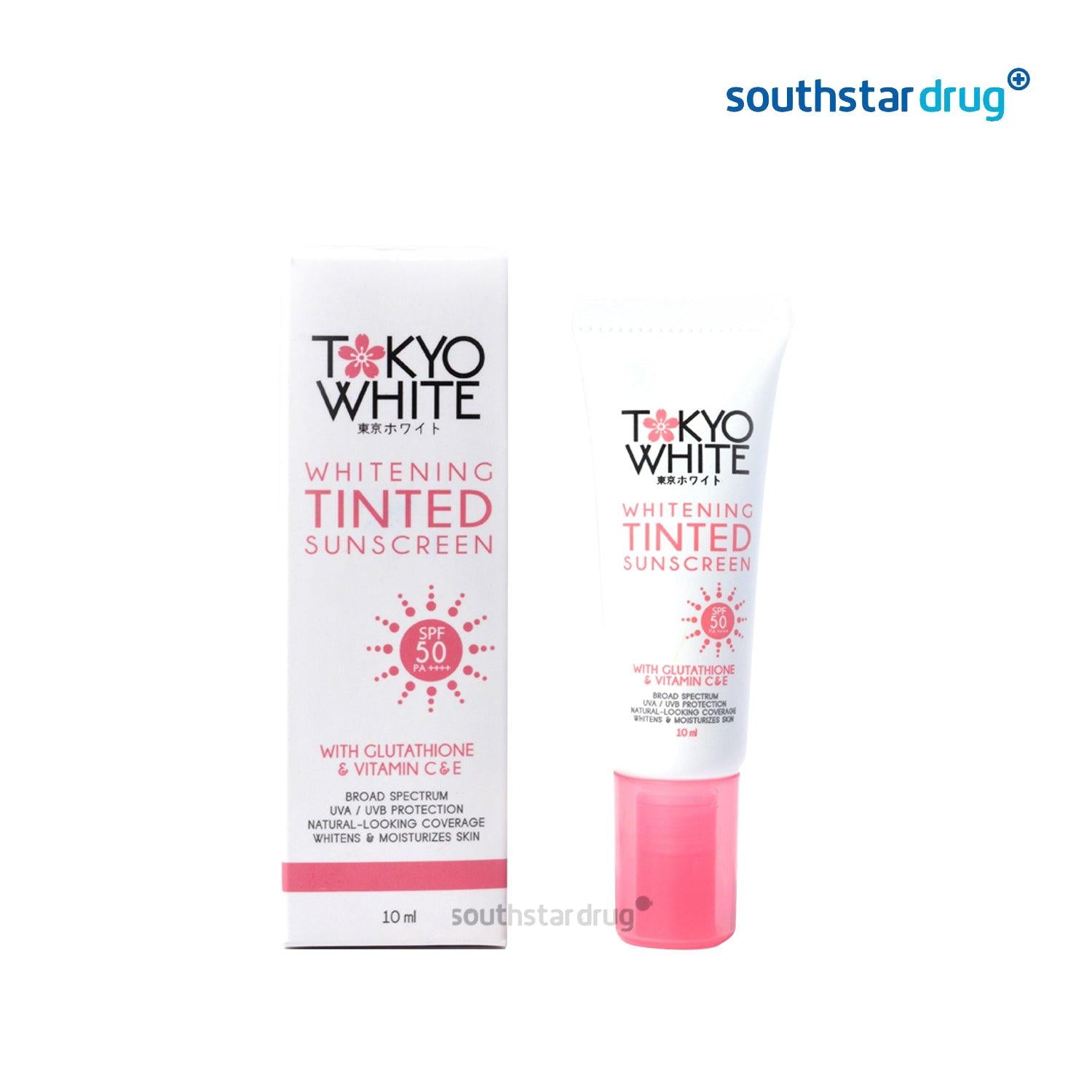 Tokyo White Whitening Tinted Sunscreen 10ml - Southstar Drug