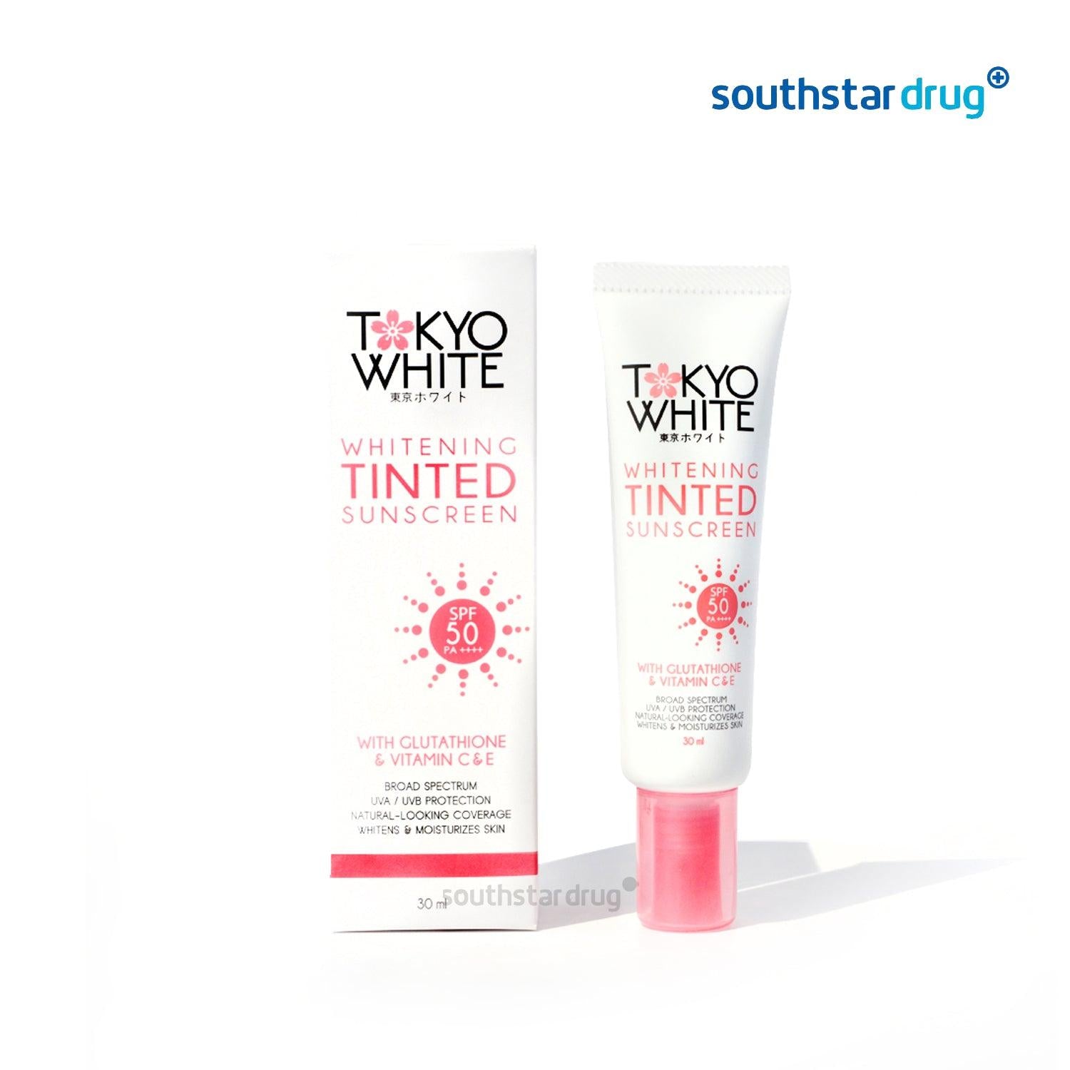 Tokyo White Whitening Tinted Sunscreen 30ml - Southstar Drug