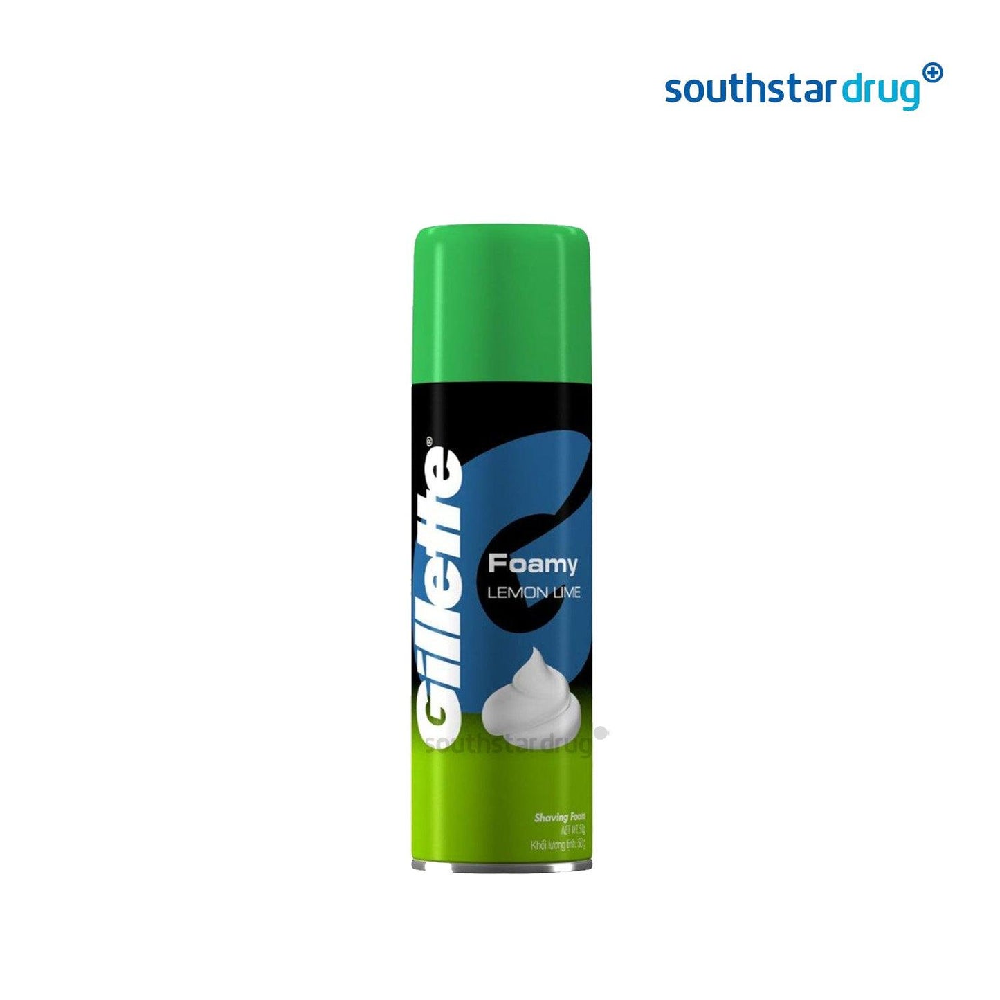 Gillette Foamy Lime Shaving Cream 50 g - Southstar Drug