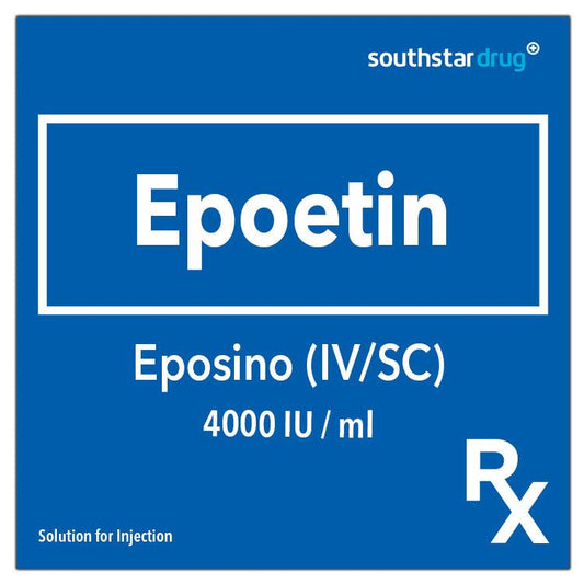 Rx: Eposino 4000 IU /ml Solution for Injection - Southstar Drug