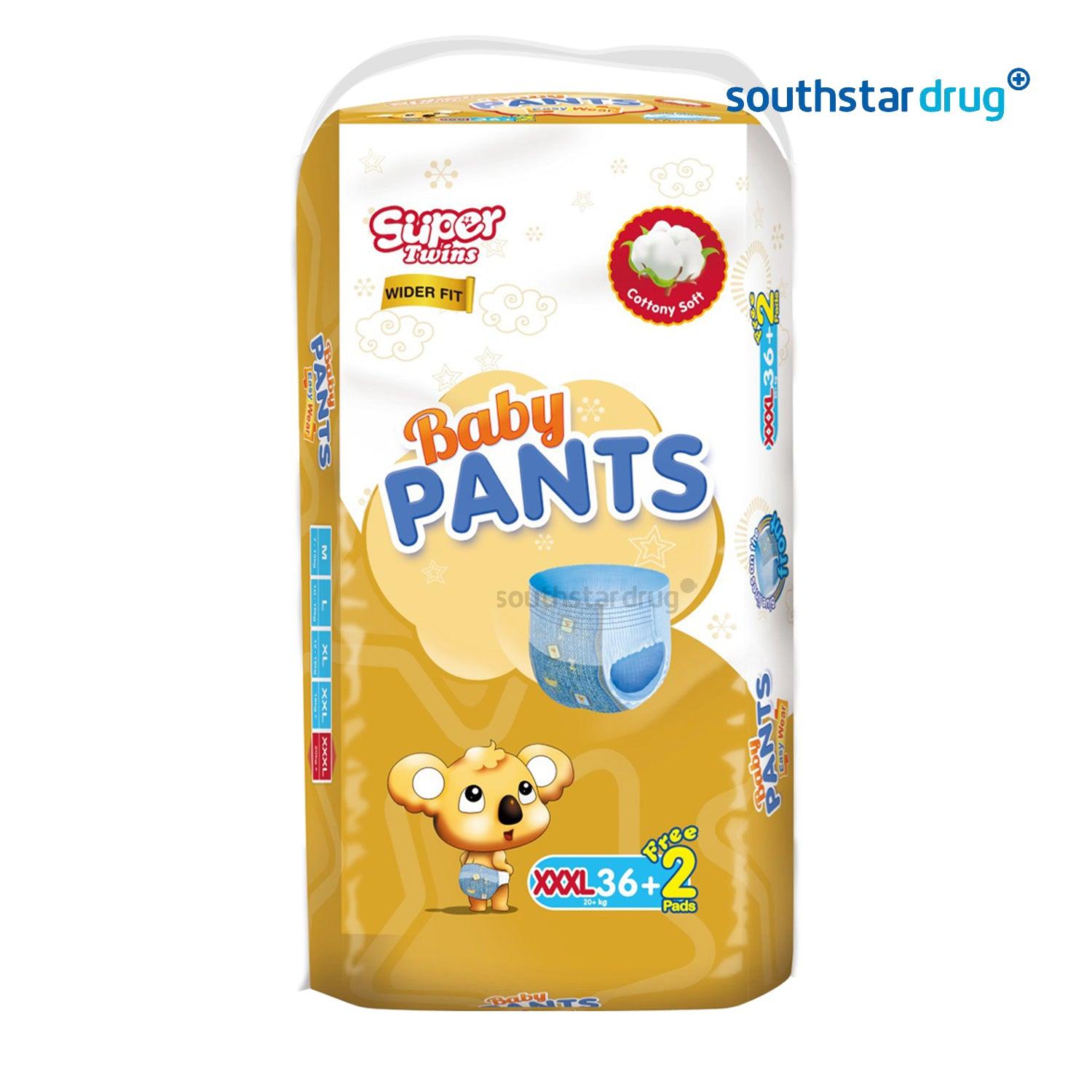 Super Twins Baby Diaper Pants XXXL 36 plus 2 - Southstar Drug