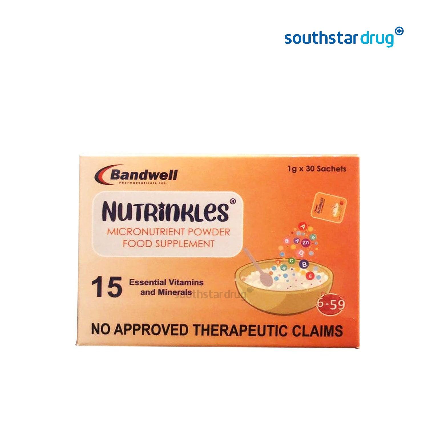 Nutrinkles Micronutrient Powder 1 g - 30s - Southstar Drug