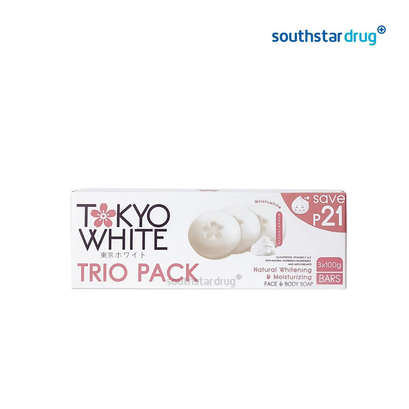 Tokyo White Soap Natural Whitening & Moisturizing 100gx3 - Southstar Drug