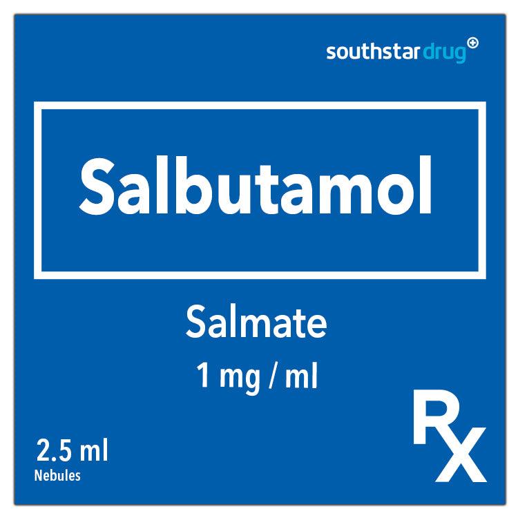 Rx: Salmate 1mg /ml 2.5ml Nebules - Southstar Drug