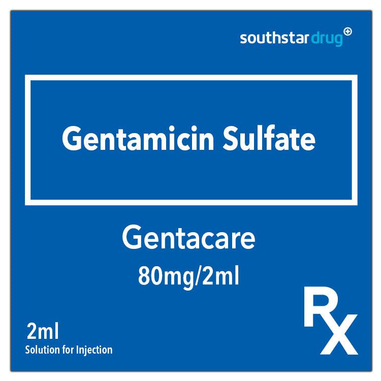 Rx: Gentacare 80mg/2ml Solution for Injection - Southstar Drug