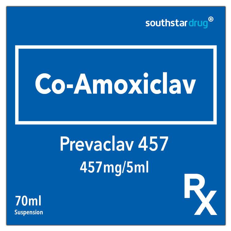 Rx: Prevaclav 457 457mg/5ml Suspension 70ml