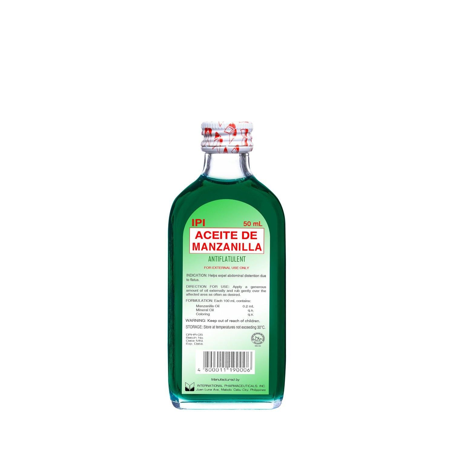 Ipi Aceite De Manzanilla Solution 50ml - Southstar Drug