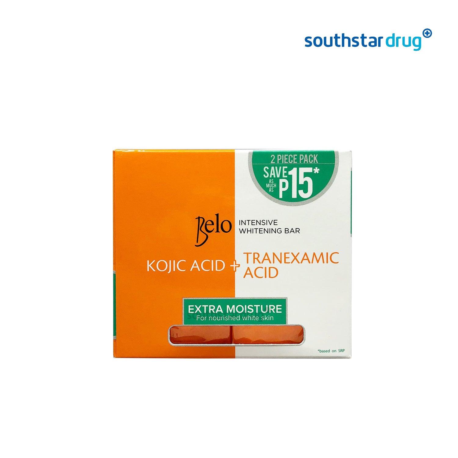 Belo Intensive Whitening Extra Moisture Bar 65g - 2s - Southstar Drug