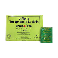 Lecit E 200 IU / 500 mg Capsule - 20s - Southstar Drug