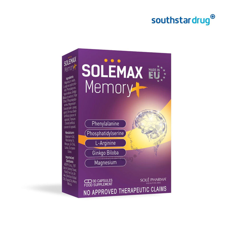 Solemax Memory+ Capsule - 15s - Southstar Drug