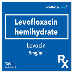 Rx: Levocin 5mg/ml Solution For IV 150ml - Southstar Drug