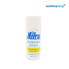 Milcu Underarm & Foot Deodorant Powder 80g - Southstar Drug