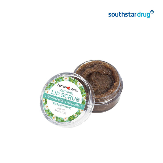 Human Nature Lip Scrub Peppermint 12g - Southstar Drug