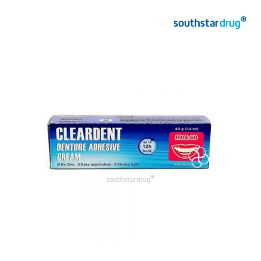 Cleardent Denture Adhesive Cream 40g - Southstar Drug