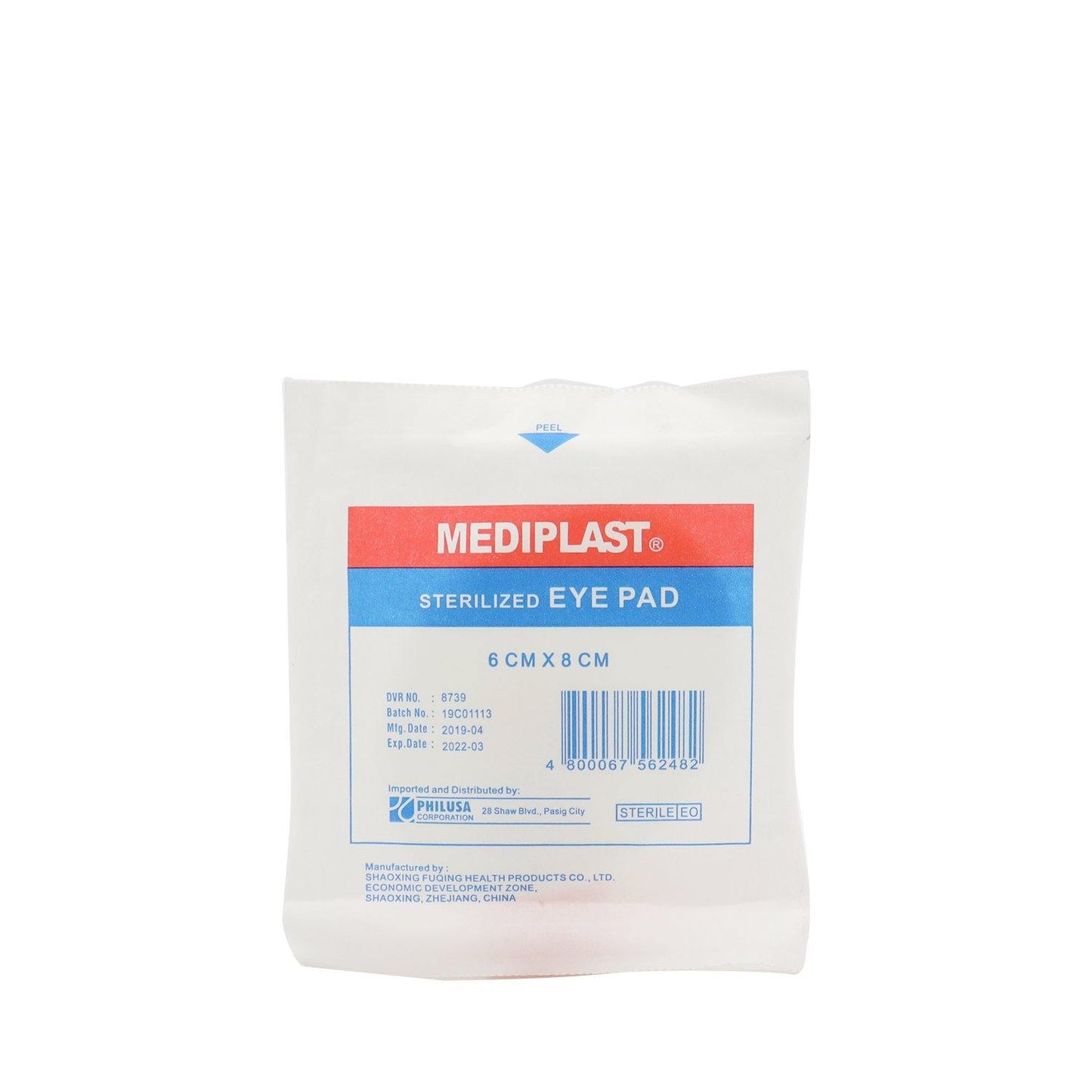 Mediplast Sterilized Eye Pads 6cm x 8cm - Southstar Drug