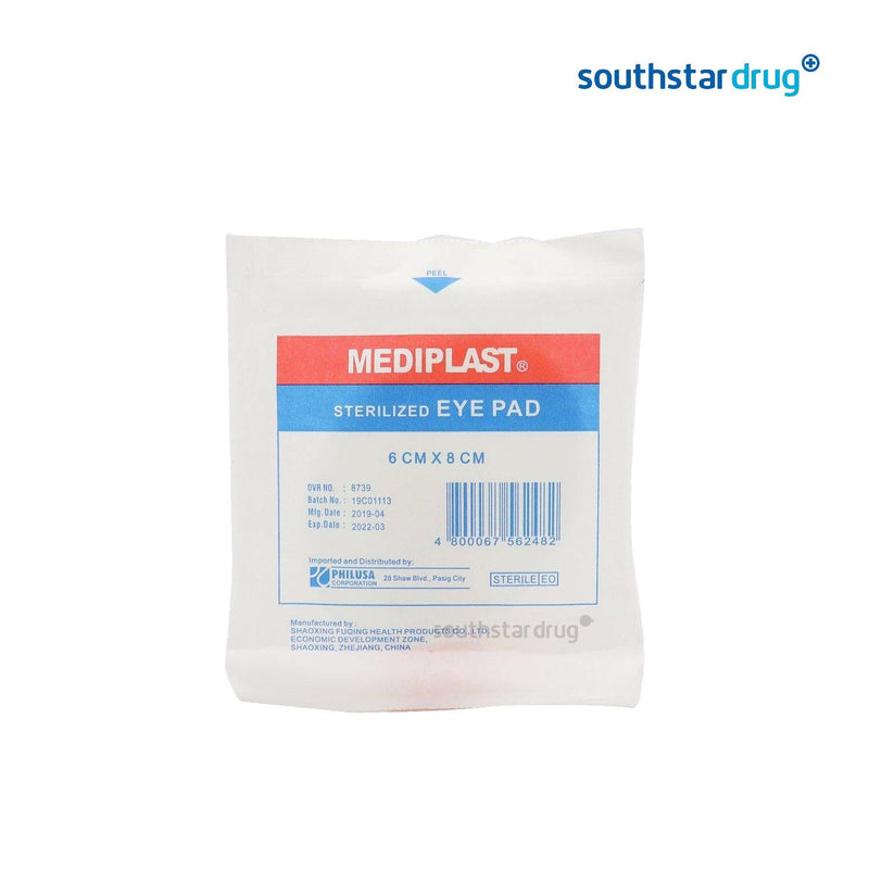 Mediplast Sterilized Eye Pads 6 cm x 8 cm - Southstar Drug