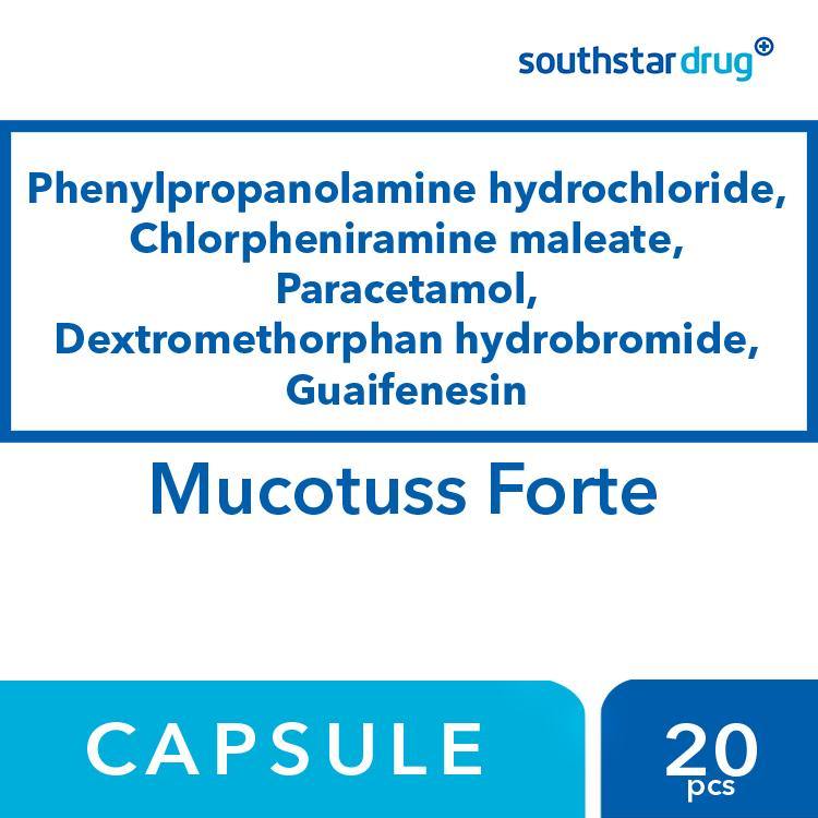 Mucotuss Forte Capsule - 20s - Southstar Drug