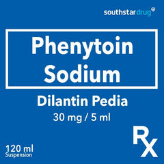 Rx: Dilantin Pedia 30 mg / 5 ml 120 ml Suspension - Southstar Drug