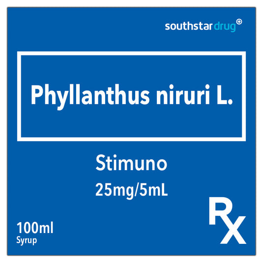 Rx: Stimuno Syrup 25mg/5ml 100ml