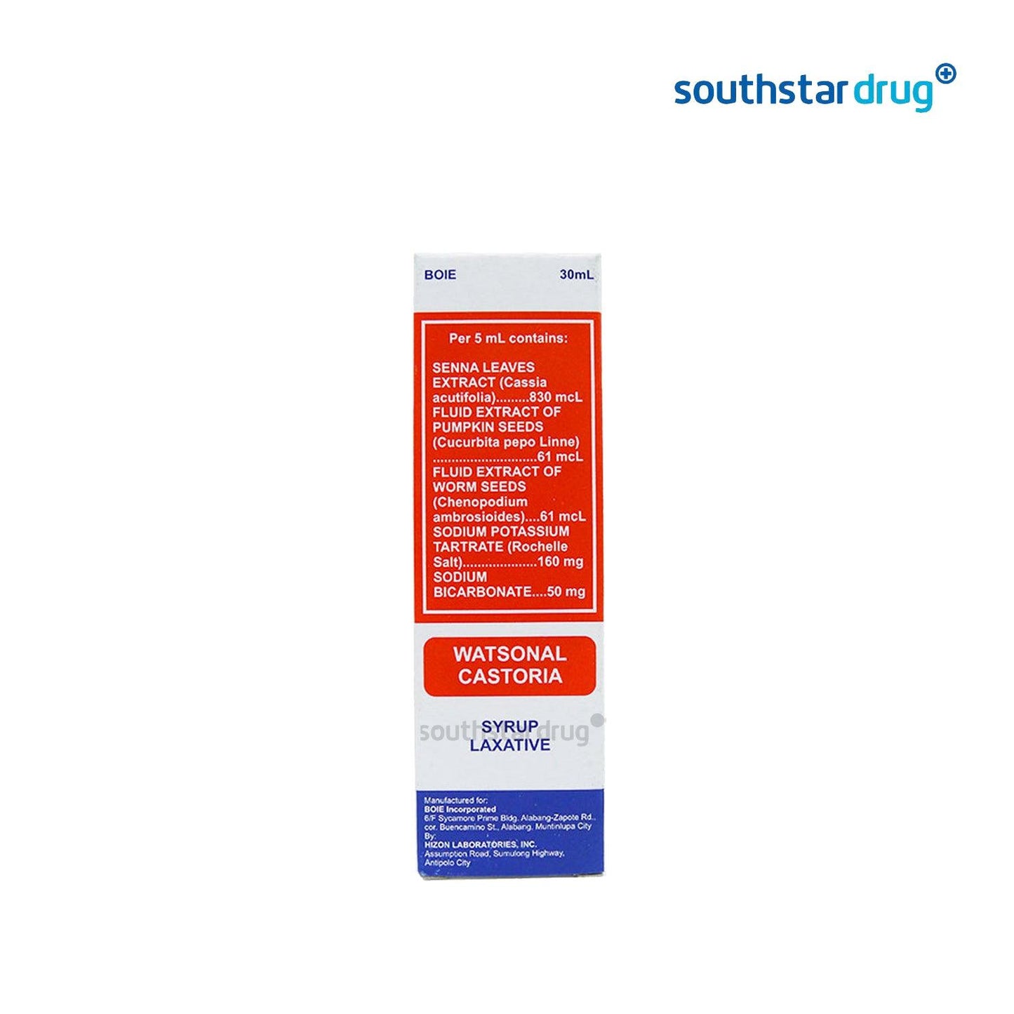 Watsonal Castoria 30ml Syrup - Southstar Drug