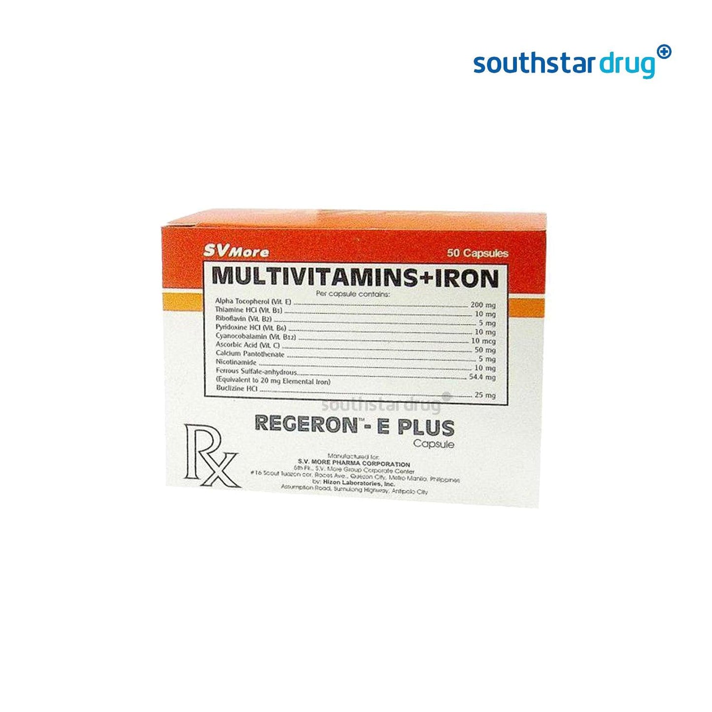 Regeron E Plus Capsule - 20s - Southstar Drug