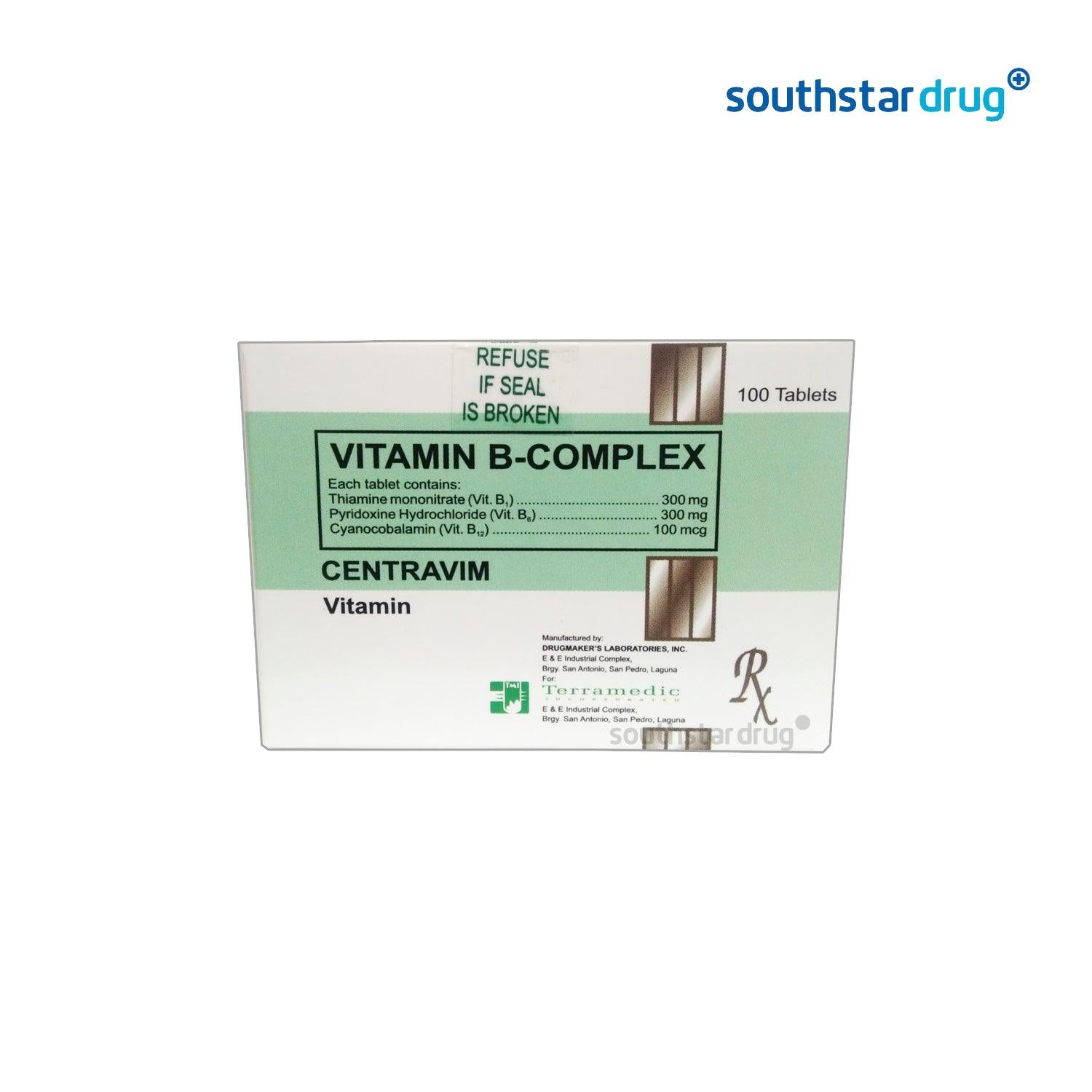 Centravim B - Complex Tablet - 20s - Southstar Drug