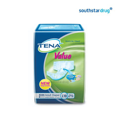 Tena Value Adult Diaper Large - 10s - Southstar Drug