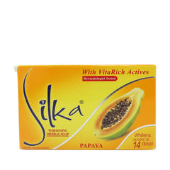 Silka Whitening Herbal Papaya Soap 90 g - Southstar Drug