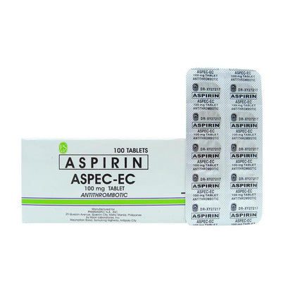 Aspec - EC 100mg Tablet - 20s - Southstar Drug