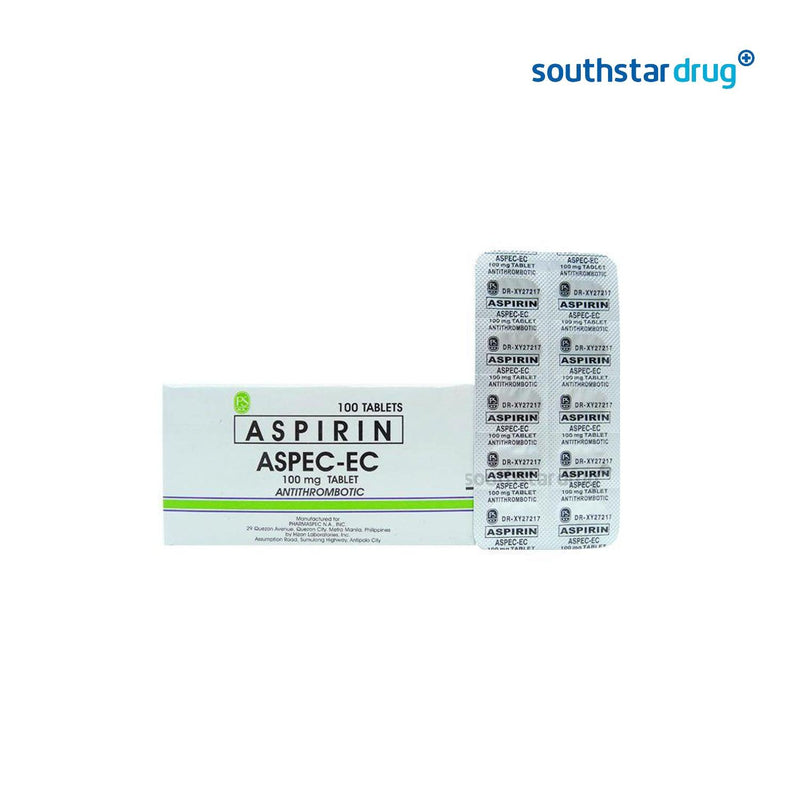 Aspec - EC 100 mg Tablet - 20s - Southstar Drug