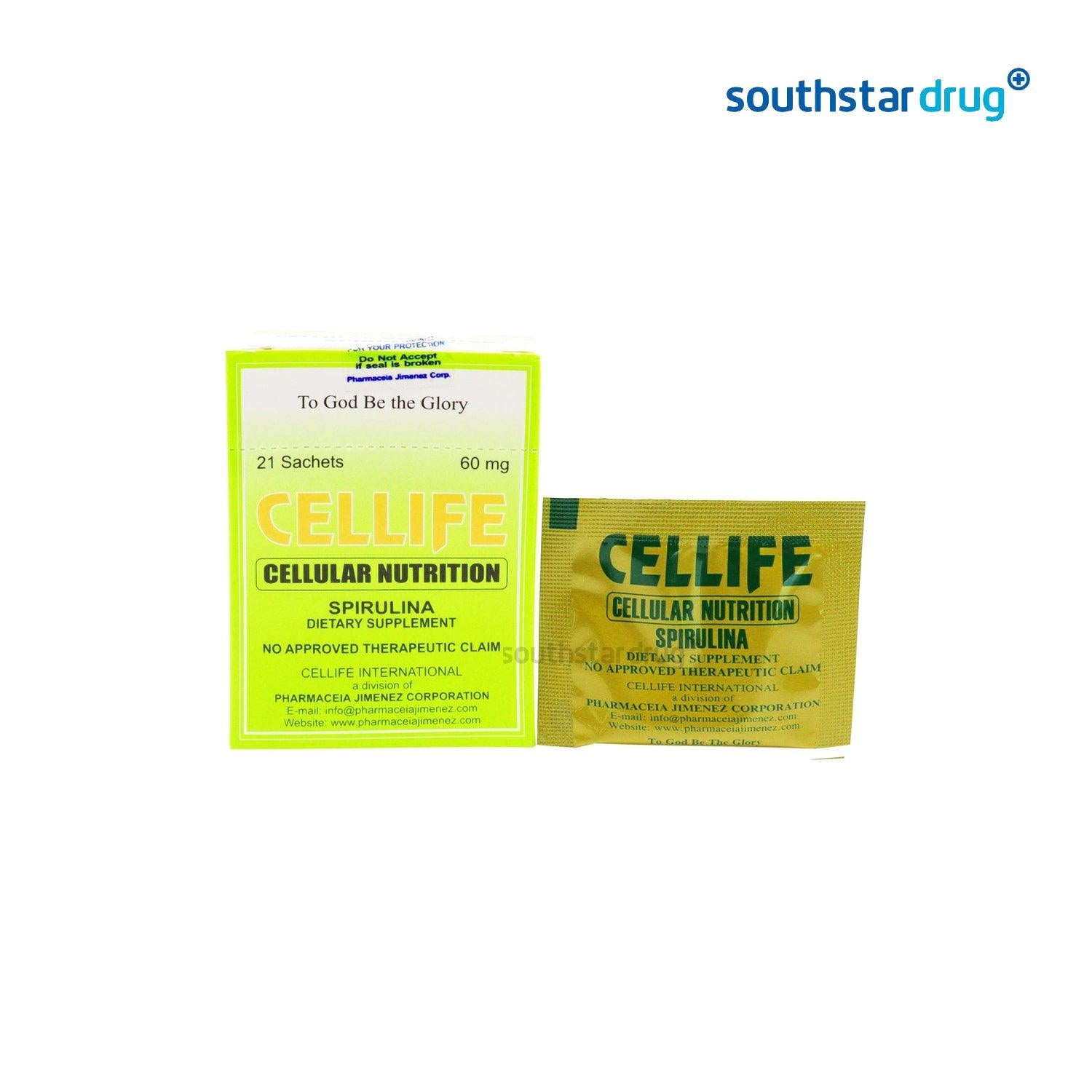 Cellife 60mg Sachet - 21s - Southstar Drug