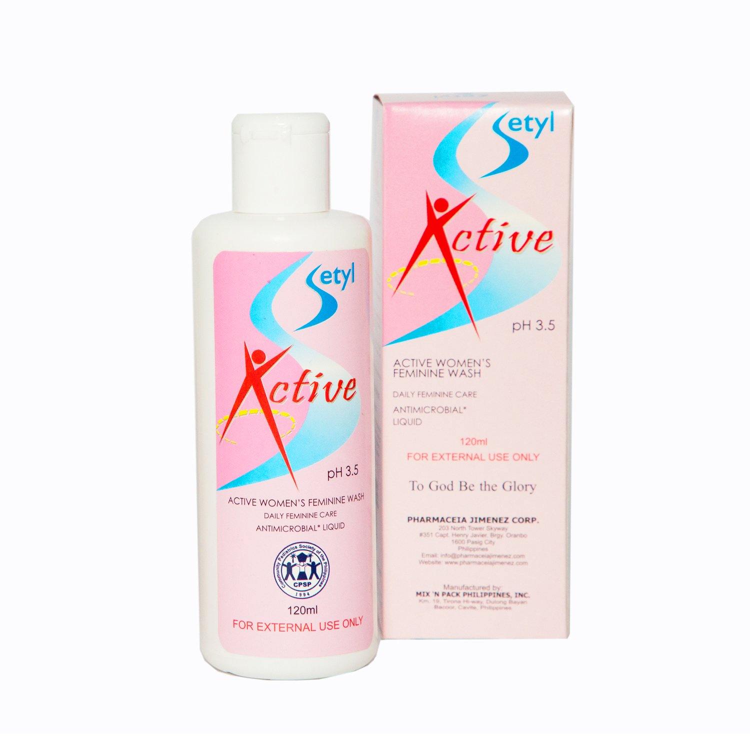 Setyl Active Feminine Wash 120ml - Southstar Drug