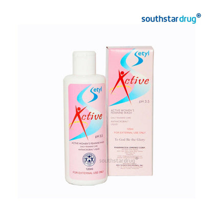 Setyl Active Feminine Wash 120ml - Southstar Drug