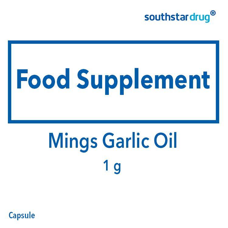 Mings Garlic Oil 1 g Capsule - 36s - Southstar Drug