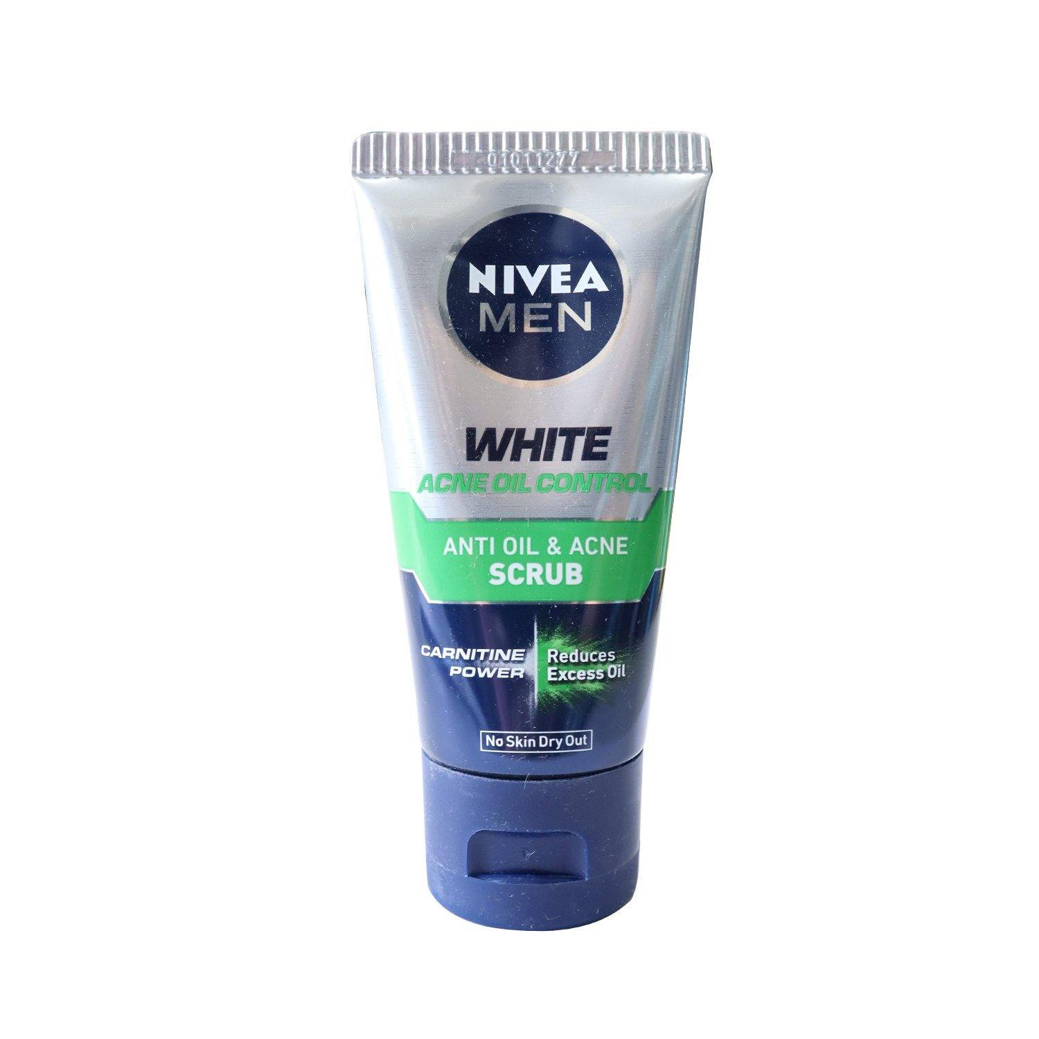 Nivea Men Acne Oil Control Whitening Facial Scrub 50ml - Southstar Drug