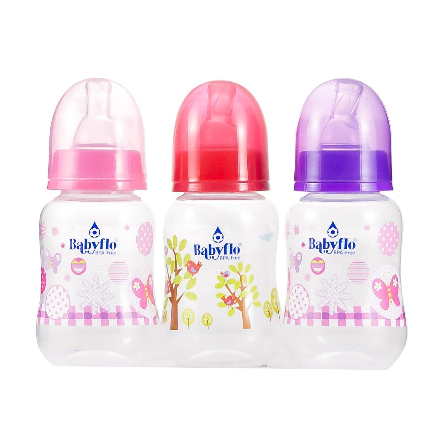 Babyflo Feeding Bottle Assorted 4 Oz 3s - Southstar Drug