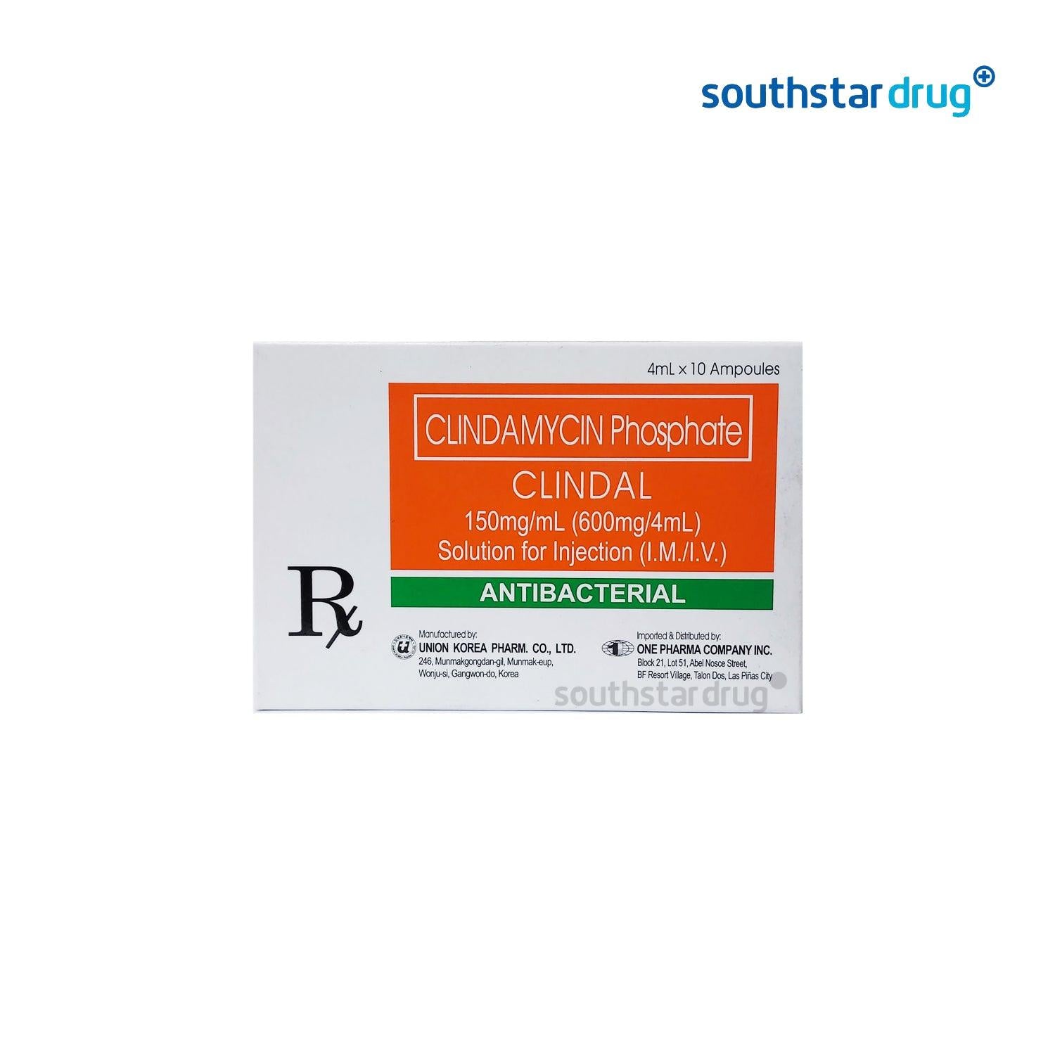 Rx: Clindal 150mg 4ml Ampoule - Southstar Drug