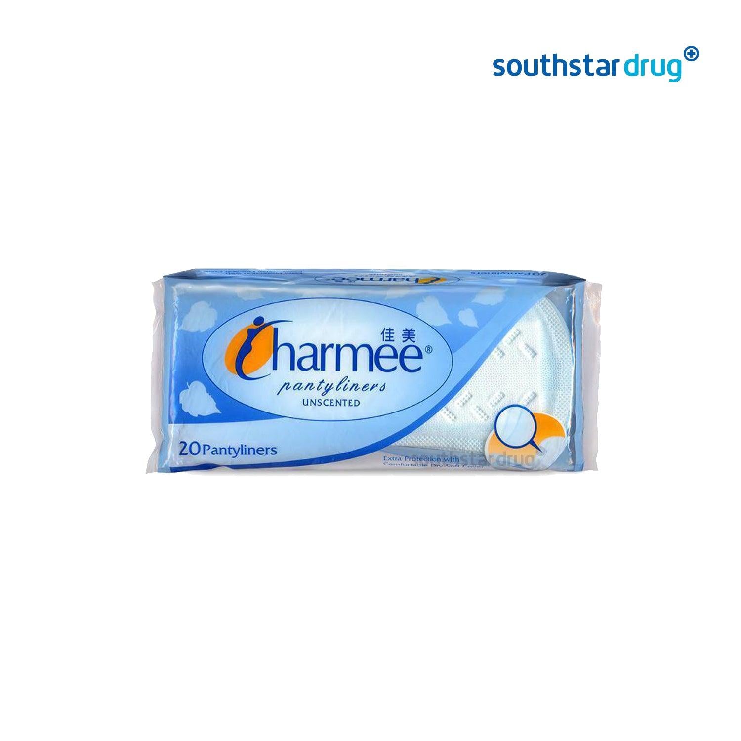 Charmee Regular Unscented Panty Liner - 20s - Southstar Drug