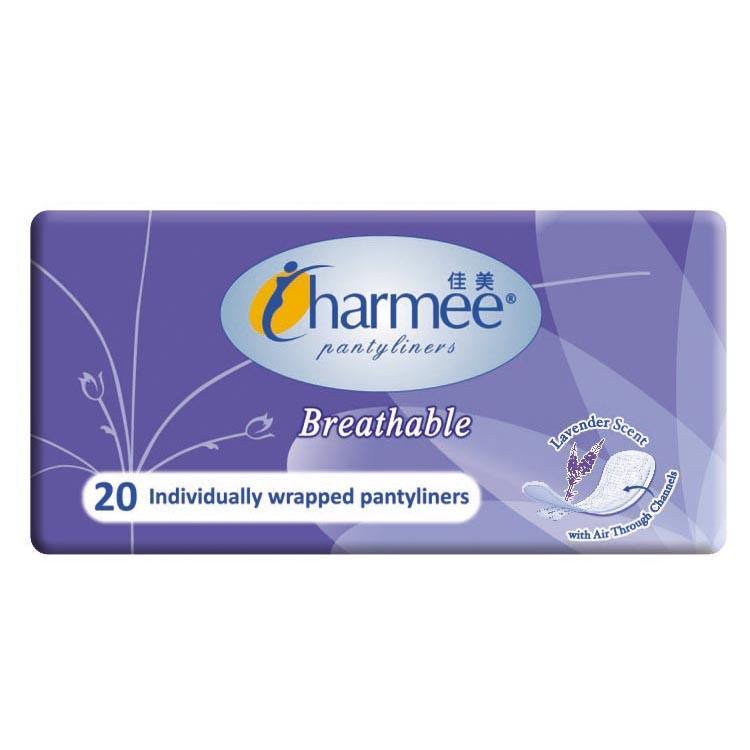 Charmee Breathable Lavender Scent Panty Liner - 20s - Southstar Drug
