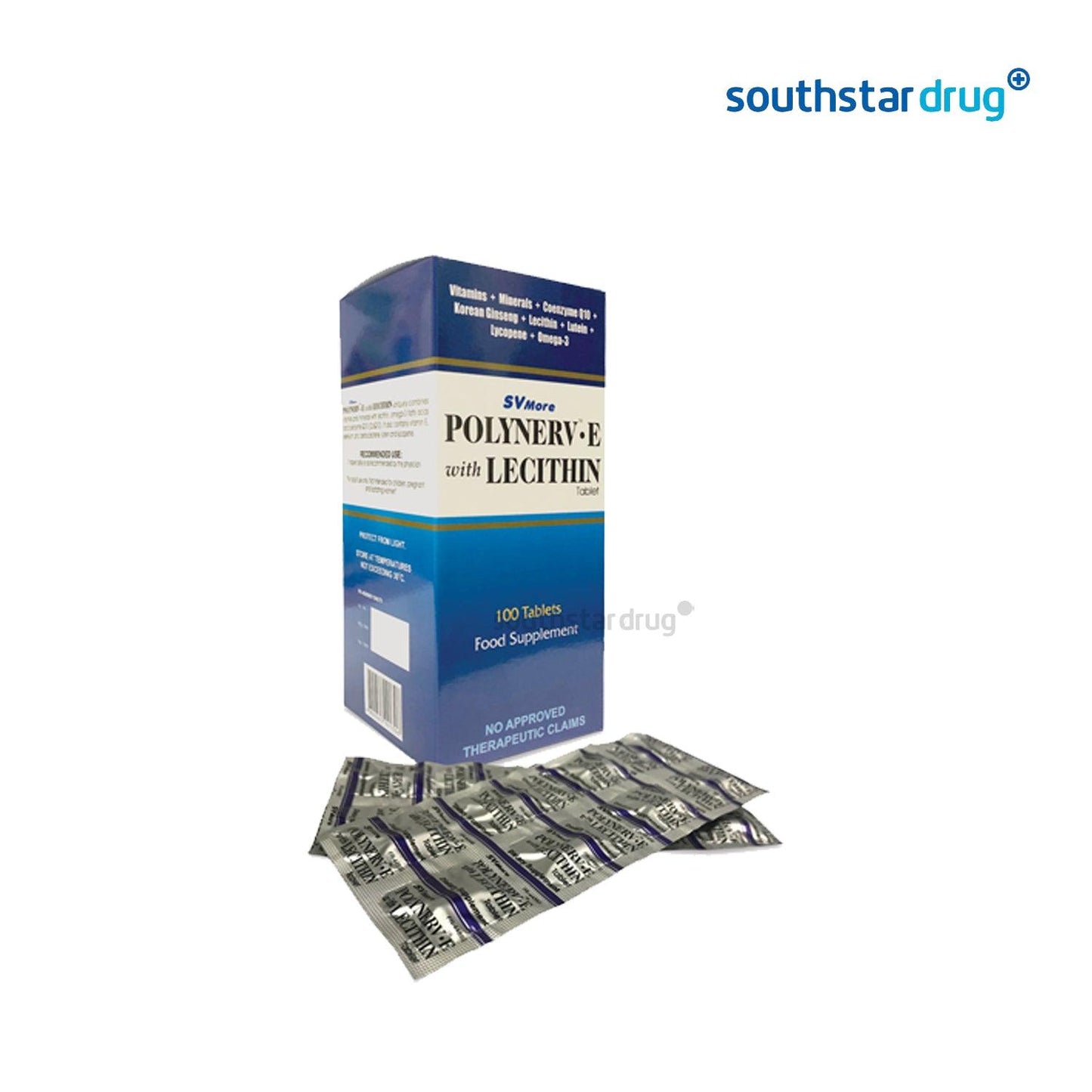 Polynerv - E with Lecithin Tablet - 20s - Southstar Drug