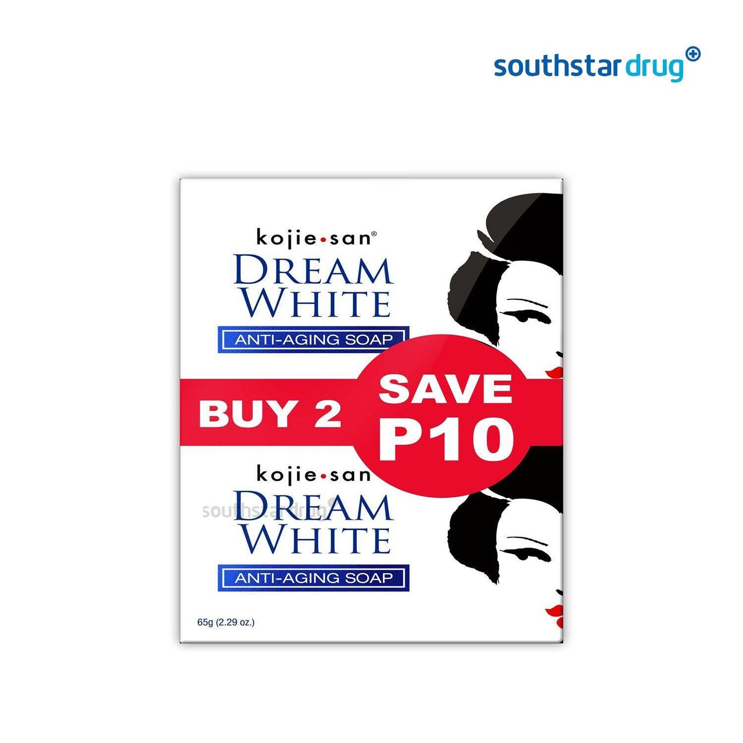 Kojie San Soap Dream White 65 g 2x1 - Southstar Drug