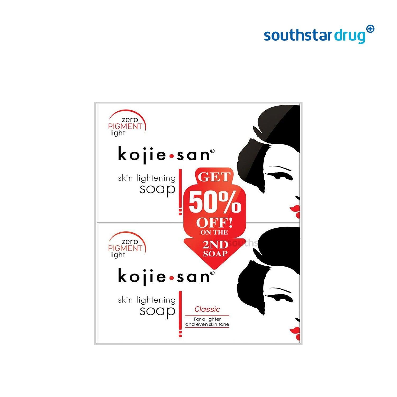 Kojie San Skin Lightening Soap 2 in 1 - 135g - Southstar Drug