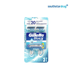 Gillette Blue 3 Cool Razor - 2s - Southstar Drug