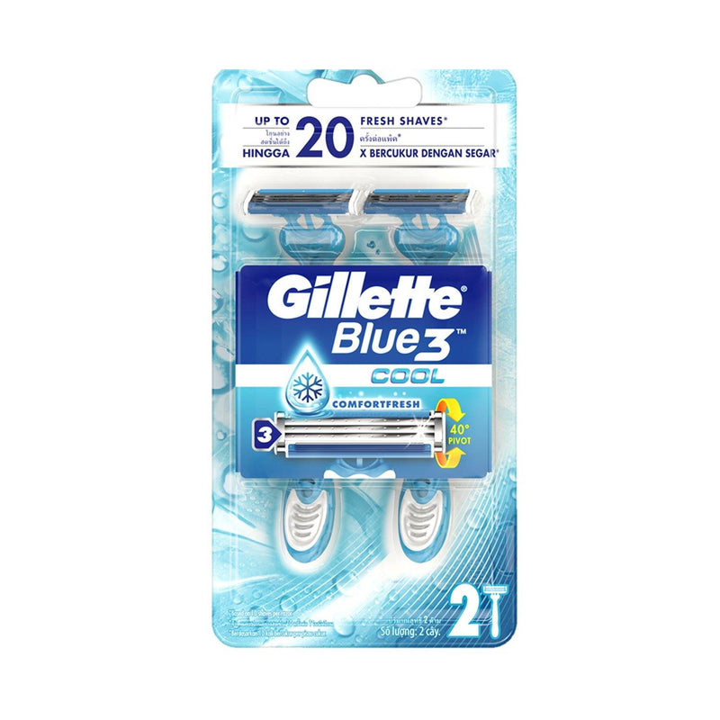 Gillette Blue 3 Cool Razor - 2s - Southstar Drug