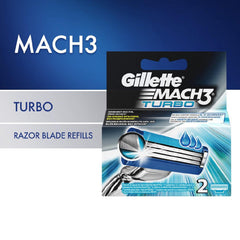 Gillette Mach 3 Turbo Razor Blades Refill - 2s - Southstar Drug