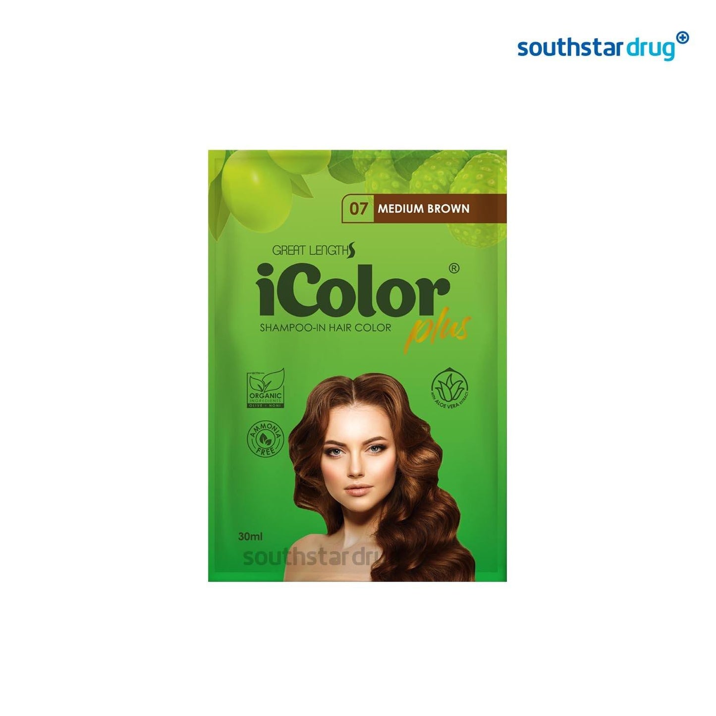 iColor Hair Dye Shampoo Medium Brown - Southstar Drug