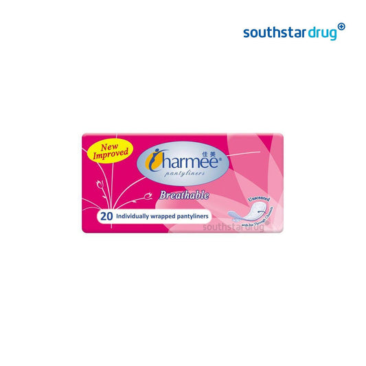 Charmee Breathable Unsented Panty Liner - 20s - Southstar Drug